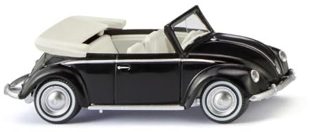 Wiking 0794 06 H0 PKW Modell Volkswagen Käfer 1200 Cabrio, schwarz