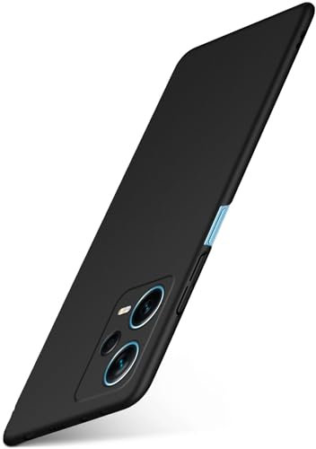 moex Alpha Case für Xiaomi Redmi Note 12 Pro+ 5G Hülle Ultra Dünn, Schutzhülle mit erhöhtem Kameraschutz, Slim Cover Hardcase Backcover, Dünnste Handyhülle Minimalistisch, Matt Schwarz