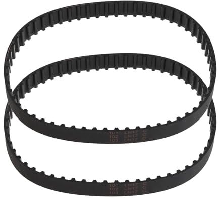 LT Easiyl 2pcs Drive Belt of Rugged Cogged for Sanding Machine 60 Teeth Inside Compatible with Porter Durable Rubber Elasticity Lightweight Compact Portable