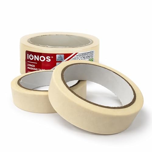 Status IONOS Masking Tape, Pack of 2, 23mm x 20 Metres | Multi-Surface Decorating Tape, DIY and Painting, Clean Removal, Easy Tear Design, IONMT23MM2PKX2