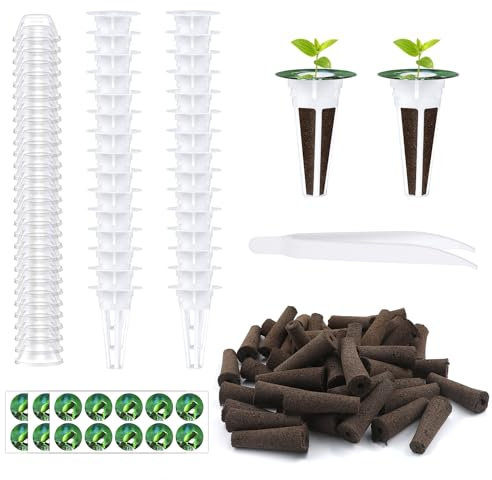 121 Hydroponic Seed Pod Kit 30 Grow Sponges 30 Seed Baskets 30 Grow Domes 30 Plant Labels 1 Tweezers Growing Anything Indoor Garden System Accessories