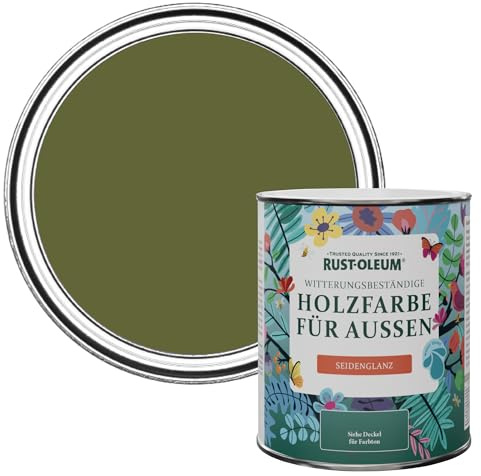 Rust-Oleum Green Mould-Resistant Garden Paint in Satin Finish - Jasper 750ml