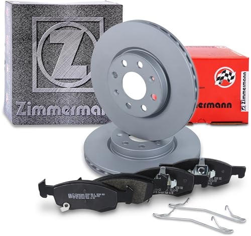 ZIMMERMANN Bremsenset Vorderachse inkl. Bremsscheiben Coat Z vorne Ø 257 mm | Kompatibel mit: OPEL CORSA E, CORSA E Kasten/Schrägheck