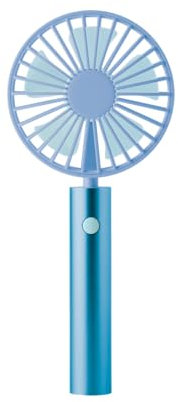 Remember Handventilator Flow Aqua mit USB - Aluminiumgriff mit 3 Geschwindigkeitsstufen
