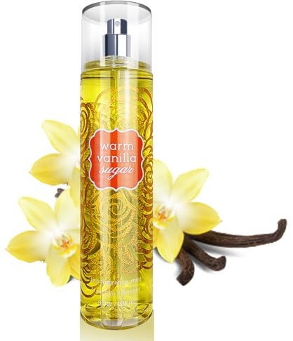 Warm Vanilla Sugar Floraler Duft Körperspray, Body Splash, Lang Anhaltender Duftspray, Fragrance Body Mist,Geschenke für Frauen -236ML
