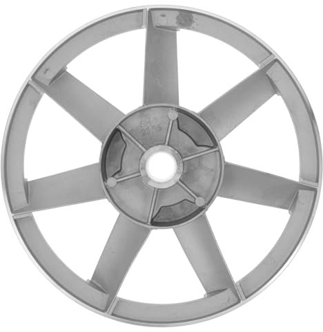 Angoily Polea de motor de compresor de aluminio, rueda de transmisión de correa de transmisión, polea de compresor de aire plateada, alta eficiencia, herramientas neumáticas
