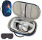 XINGFUDAO Medium Carrying Case for Meta Quest 3/3S /Pico 4 Ultra, Travel Bag compatible with Elite Head Strap and Accessories, Hard Box Suitable for Protection and Storage(Blue, M)