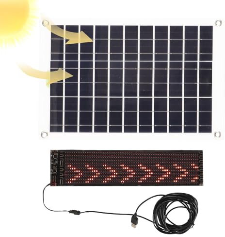 Panneau publicitaire LED – Panneaux électroniques lumineux avec panneau solaire, tableau de message, affichage numérique, contrôle par application, écran d'affichage pour la publicité de vitrine de