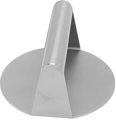 Reliant Jazzy 304 Stainless Steel Burger Press | Manual Meat Press for Bacon/Steak/Grilling | Rustproof & Comfortable Handle | Non - Stick Coating for Easy Maintenance