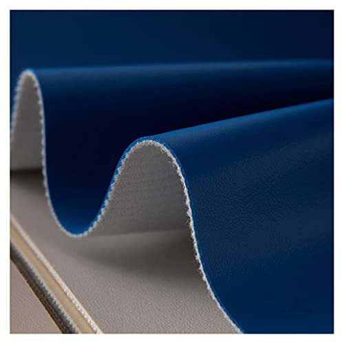 Artificial Leather Fabric High-Grade Napa Light Luxury Pattern for Home Upholstery Sofa Backdrop Handmade DIY (no Glue)(Royal Blue,1.37x3m)