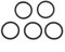 10134 Rondelles en caoutchouc pour pompe de piscine Intex 1-1/4 Raccords de tuyau 330 GPH Pièces de rechange Joints toriques de pompe de piscine (5 pièces)