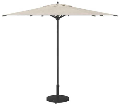 vidaXL Outdoor Umbrella Base Black 48 x 48 x 32 cm Steel, Concrete, Outdoor Umbrella Base, Round, Modern Patio Support, Weatherproof Concrete Shade Stabilizer, UV-Resistant Garden Holder