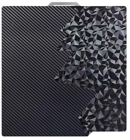 JAUEIVER Piastra di stampa da 257 mm, diamante testurizzato e fibra di carbonio, piastra di stampa compatibile con stampanti 3D Bambu Lab X1