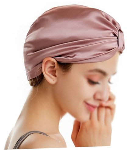 Seidenhaartrockenhaube Rot, Praktische Wasseraufnahmehaube | Zuhause und Reisen, Hält Haare Beim Schlafen in Form, Feuchtigkeitsverlust