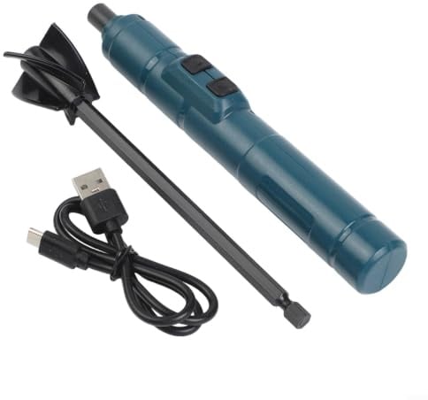 Elektrischer Harzmischer-Kit mit Kunststoff-Mischstange, 250 U/min automatische Rührmaschine für Kleber, Farbe, Pigment, Gips, Kunst- und DIY-Projekte, inklusive 4 Bohrern und USB-Aufladung