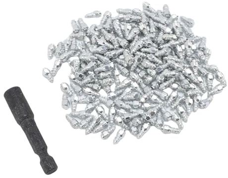 POENVFPO Chiodi per Pneumatici da, 200 Chiodini per Pneumatici da in Acciaio Premium, Set di Punte da Ghiaccio Antiscivolo, Moto ATV, per Trattore Motoslitta per Auto