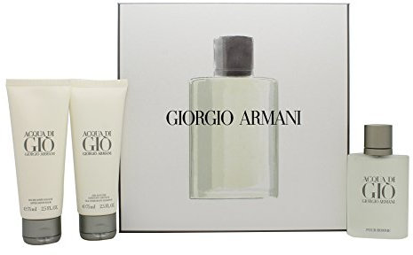 Giorgio Armani Acqua Di Gio Geschenkset 50ml EDT + 75ml Duschgel + 75ml Aftershave Balsam