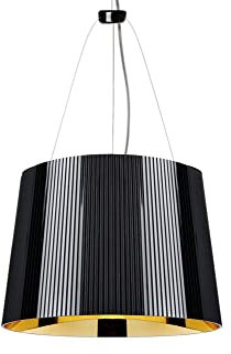 Kartell Gè, Lampada a Sospensione, Nero/ Oro