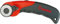 Ecobra 770640 Roll-Cutter, für Rechts- und Linkshänder, 28 mm, rot/schwarz