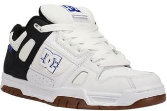 DC Shoes Stag Homme Basket, Blanc Blanc Noir Bleu Xwkb, 42.5 EU