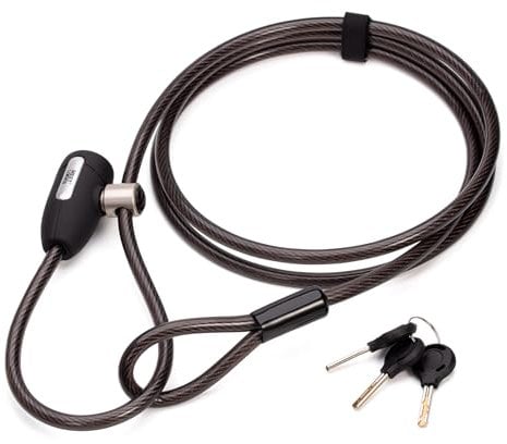 MEETLOCKS Bike Loop Cable Lock, 3 Keys Dia.1cmx2.45m(8Ft)