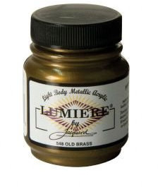 Jacquard J548 Pigmented Acrylic Paint Old Brass