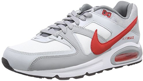 Nike Herren Air Max Command Laufschuhe, Weiß (White/University Red/Pure Platinum/Cool Grey), 42.5 EU