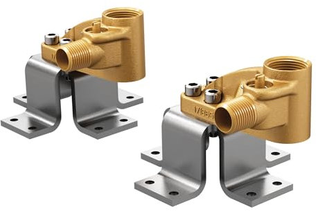 Moen TS50210 Freestanding Floor Mount Tub Filler Double Riser Floor Joist Concrete Mounting Kit