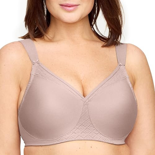 Glamorise MagicLift Seamless T-Shirt Wirefree Bra 1080 (Women's & Women's Plus) Taupe