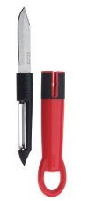 Potato peeler&knife s/s plastic Soft Grip handle Guaranteed quality
