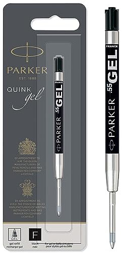 Parker Gel Refill | Fine Tip (0.5mm) | Black QUINK Ink | 1 Count