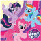 Amscan 9902510 - Servietten My Little Pony, 20 Stück, 33 x 33 cm, Geburtstag, Mottoparty, Lila
