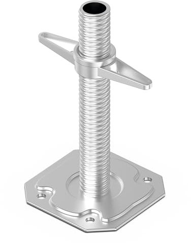 Scafom-rux base de andamio [30 cm de longitud] husillo andamio - husillo de andamio - husillo para andamio - husillos para andamios - husillo para andamios & placa roscada - base andamio regulable