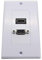 Haokiang HDMI VGA Video Component Composite Audio Video Wall Face Plate Panel Outlet Size 115 MM x 70 MM