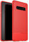 ZSCHAO For Samsung Galaxy S10 Case Carbon Fiber Silicone Slim Fit Thin Shockproof Soft TPU Compatible with Samsung Galaxy S10 Carbon tough Case Rugged Matte Cover Full Light Shell Skin Bumper Red