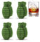 JZK 4 x Silicone 3D Grenade Shape ice Cube Mold Cake Tray Moulds ice Moulds Silicone for Whiskey Scotch Cocktails Coffee Fruit Juice and soda pop