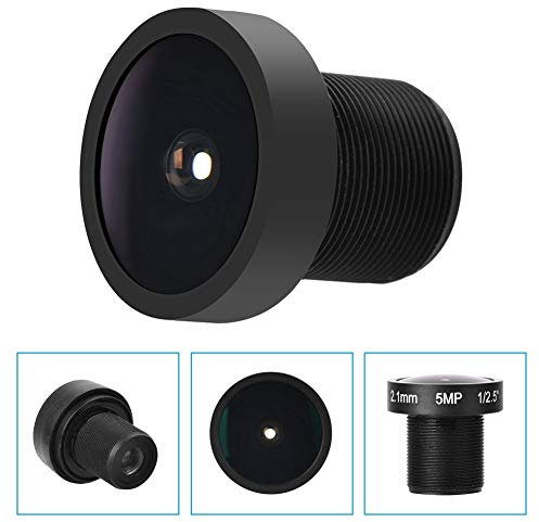 Sonew Kamera Objektiv, 2,5 Zoll 2.1mm 150° 5 Megapixel Fisheye Lens für CCTV Objektiv Standardgewinde M12 x 0,5