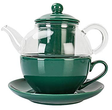 DYB Tee tassen Set Geschenk für Frauen Tee für eine Teekanne und Tasse Set Modern Home Teekanne Tasse Set Büronachmittag Tee Set Keramik Geschenke (Color : C)