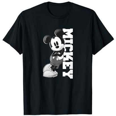 Disney Mickey Mouse Classic Lean On White Text Camiseta