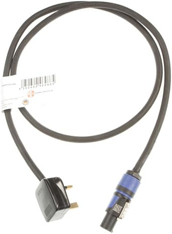 MUSIC STORE Power Twist UK Netzkabel, 3 m, 3x 1,5mm², Hochwertig, Made in Germany