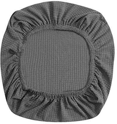 MagiDeal Housse de Siège de Chaise de Bureau, Housse de Chaise pour Chaise Bureau, Conviennent Longueur de 35 à 53 Cm, Gris foncé