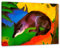 Pixxprint Franz Marc - Fuchs, Größe: 60x40cm, Leinwandbild, fertig gespannt, Wandbild, Dekoration, Kunstdruck, kein Poster