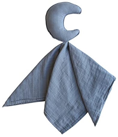 mushie Schnuffeltuch Mond-Design | Schmusetücher, Ideal zum Schlafen und Spielen | Sicherheitsdecke für Jungen und Mädchen (Tradewinds)