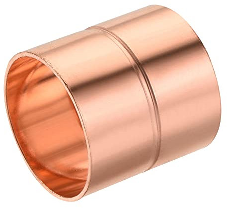 sourcing map Droit Cuivre Couplage Raccords 1.5 Pouce ID Soudage Joint pour HVAC Climatisateur