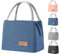 Sac à déjeuner isotherme, sac fourre-tout isotherme flamant rose à large ouverture, sac isotherme résistant à l'eau et aux fuites pour adultes, enfants, pique-nique en plein air, travail (bleu)