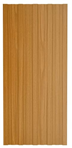 vidaXL 12x Panel de Tejado Plancha Lámina de Techo para Garaje Caseta Placa Cobertizos Establos Casas Móviles Acero Galvanizado Color Madera 100x45 cm