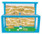 AntHouse - Natürliche Ameisenfarm aus Sand 3D | Modell L (Sandwich + Futterbox) Blau | Inklusive Ameisenkolonie