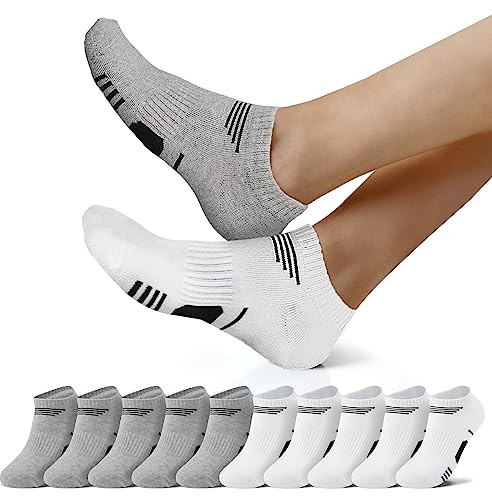 NUOZA 10 Paar Sneaker Socken Herren Damen Kurze Baumwolle Sportsocken Halbsocken Herrensocken Laufsocken Atmungsaktive Größe 35-50