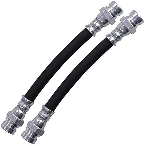 ATEC Germany 2x Bremsschlauch hinten Länge 185mm Kompatibel mit SEAT CORDOBA (6K1, 6K2) (6K5), IBIZA II (6K1) VW GOLF 3 (1H1) (1E7) (1H5), VENTO (1H2), CORRADO (53I), GOLF 4 Cabriolet (1E7)