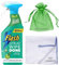 Flash Sparkling Home, Antibacterial Multi-Surface Cleaner Spray Wipe Done, 800ml, Apple Blossom Scent + Cleaning Cloth + Organza Small Bag